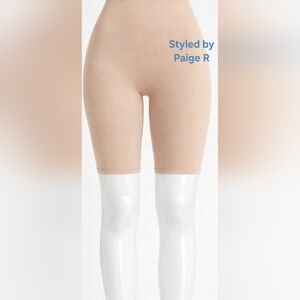 💕SKIMS Seamless Sculpt High Waist BBL Above The Knee Shaping Shorts CLAY XS